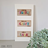 FAITH GRACE LOVE Live By Faith, Grow In Grace, Walk In Love