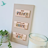 PEACE HOPE JOY Seek Peace, OverFlow With Hope, Be Filled With Joy